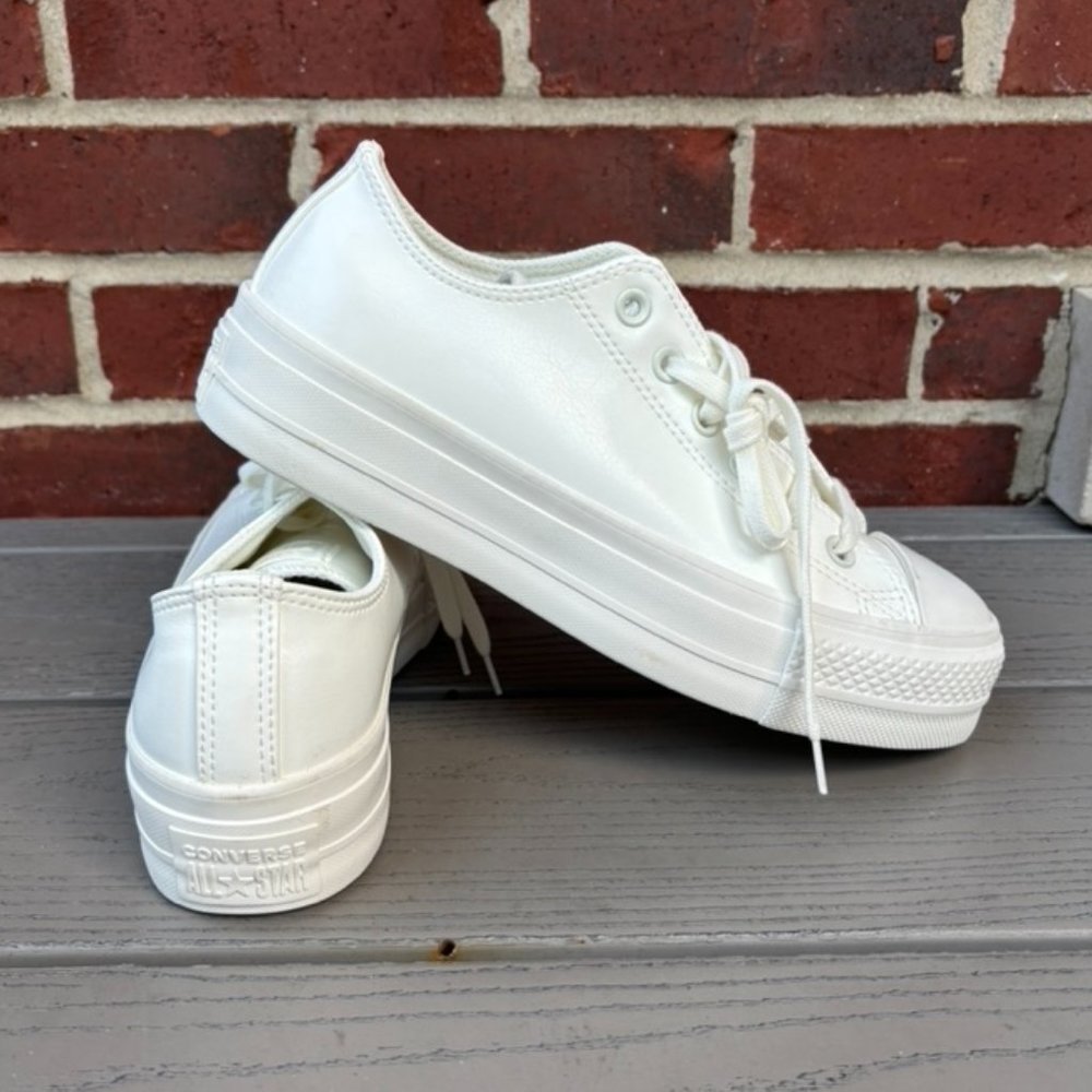 Converse Women's All Star Platform Low Top Sneakers White